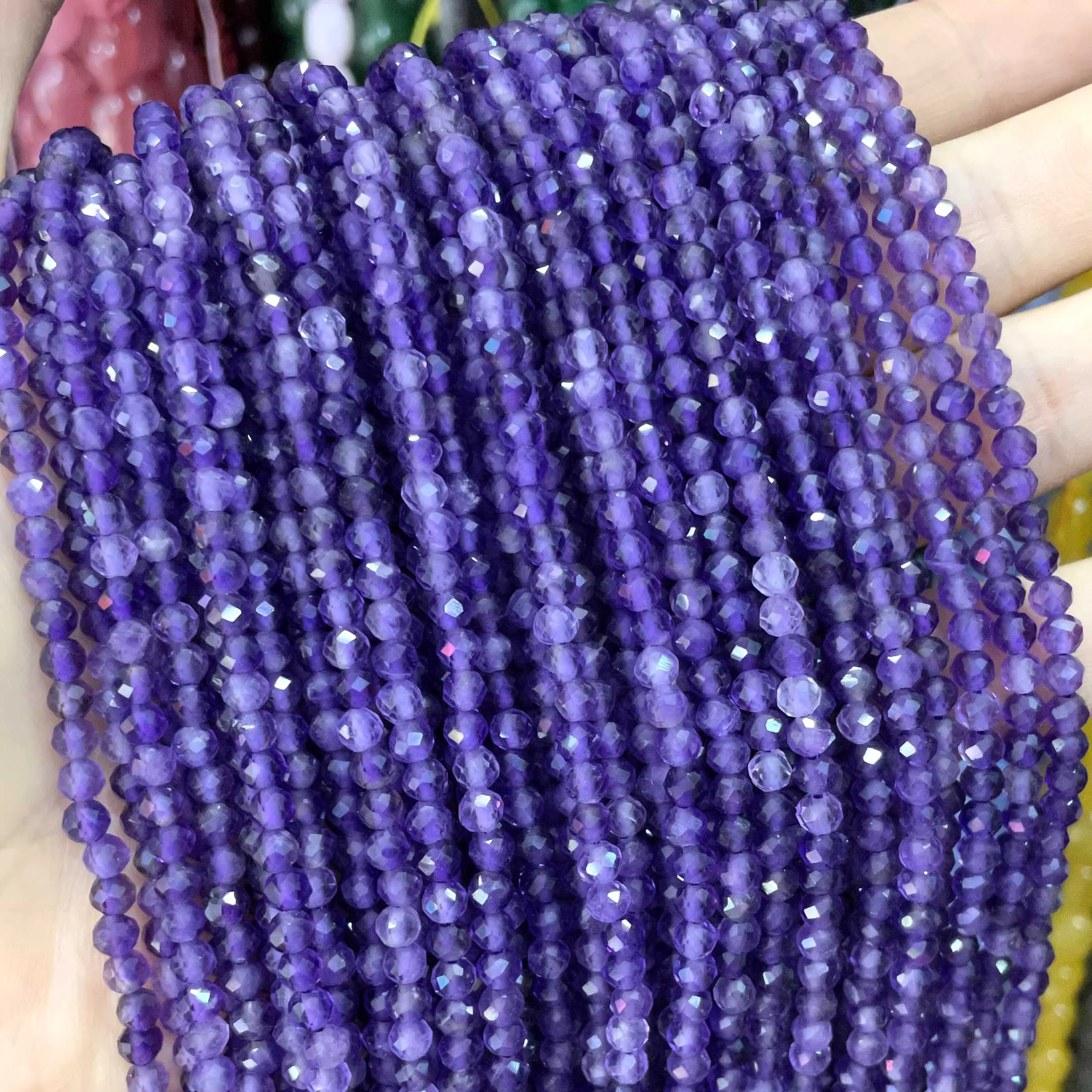 Ожерелье из драгоценного камня 2 мм 3 4