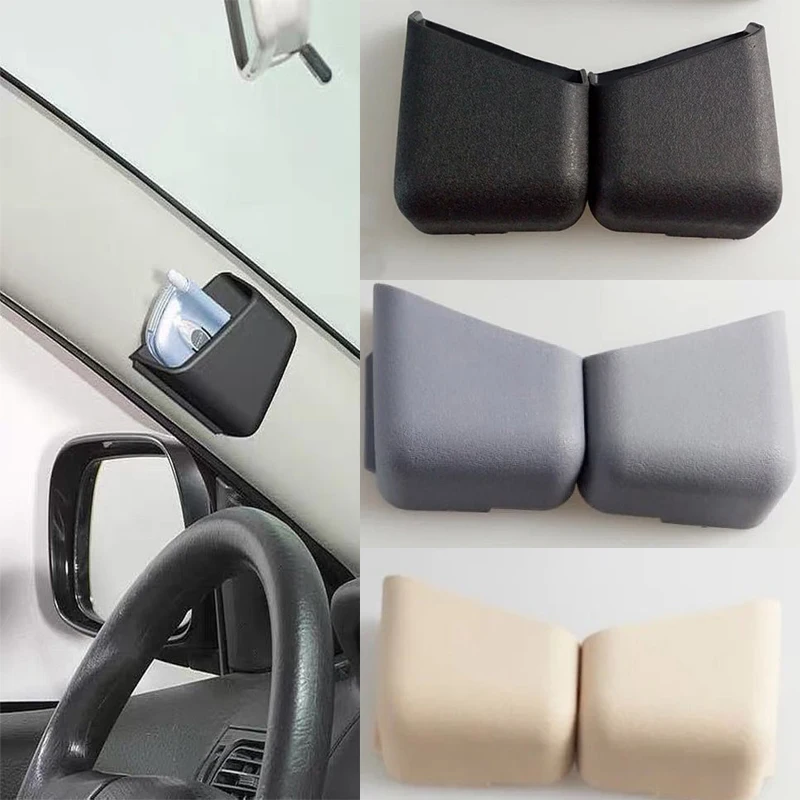 

2Pcs Car Universal Sunglasses Phone Organizer Eyeglasses Glasses Holder Organizer Storage Boxes Holders Pocket Auto Accessories