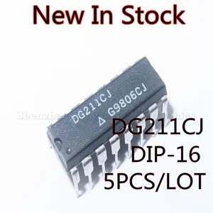 5PCS/LOT DG211CJ DG211 DIP-16 Switch IC In Stock