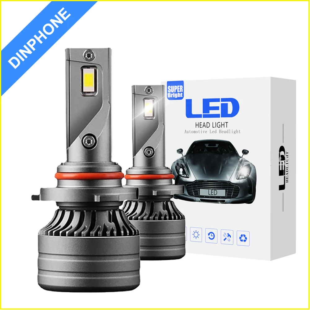 

2 шт., Автомобильные светодиодные лампы H7 H4 H1 светодиодный 11 H8 H9 9005 9006 9012 6500K 12 В