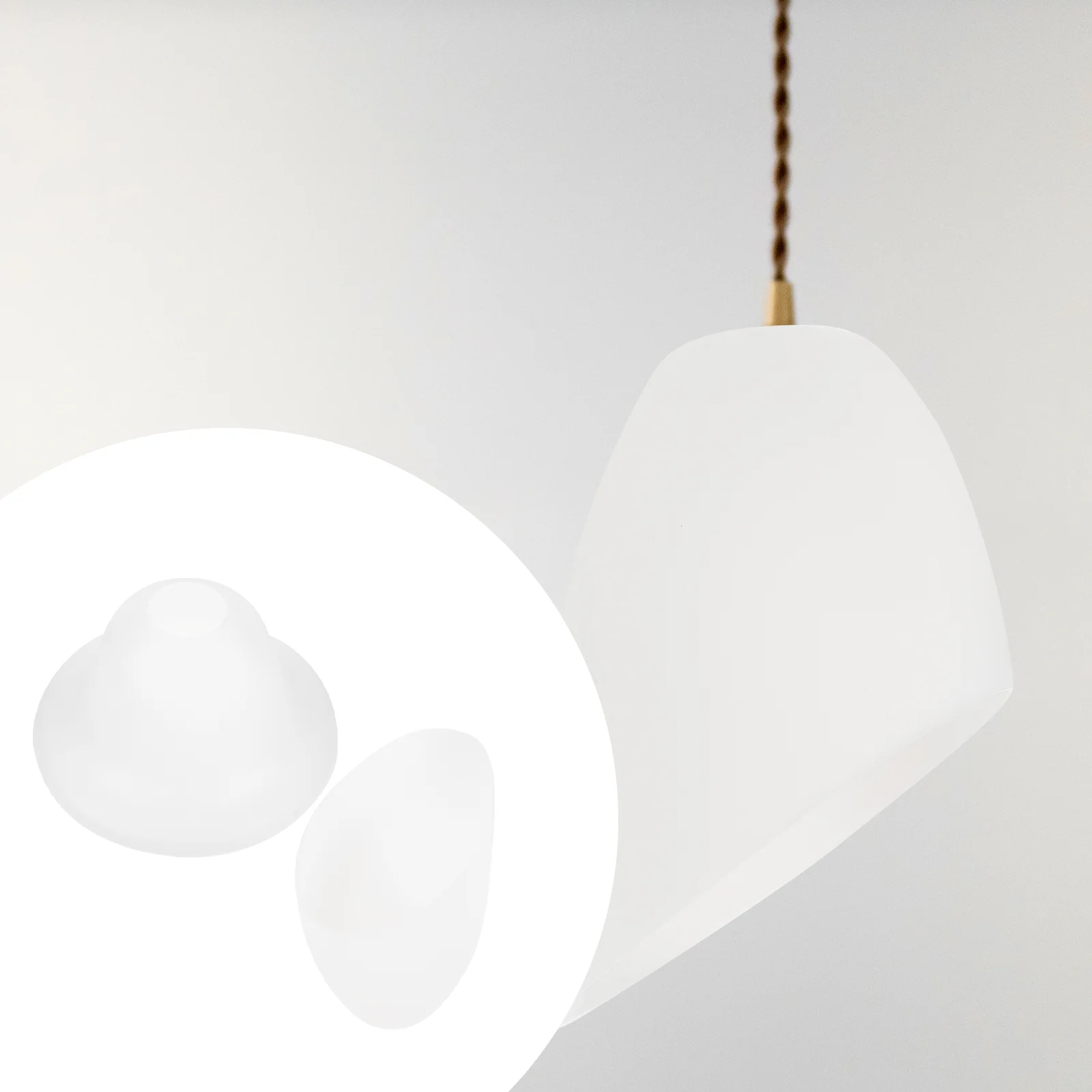 2 шт. белые пластиковые абажуры для торшеров |