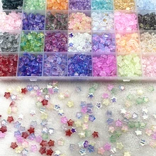 30pcs/lot 8mm Five-pointed Star Matte Glass Beads Loose Spacer Beads for Jewelry Making DIY Handmade Bracelets Earrings