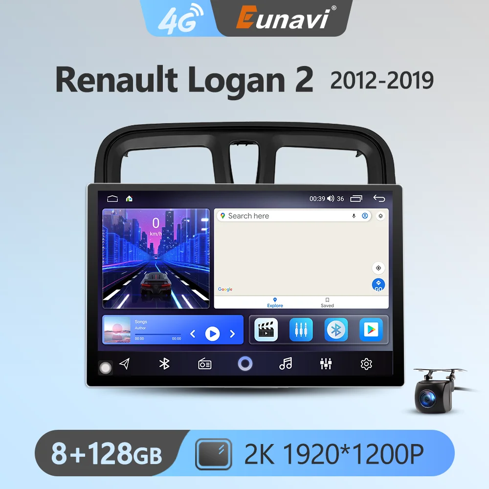 

Eunavi 7862 8 ядер 2K 13,1 дюймов 2din Android радио для Renault Logan 2 2012 - 2019 Автомобильный мультимедийный видео плеер GPS стерео