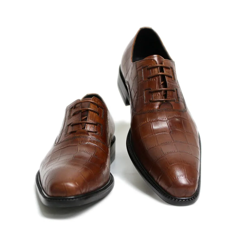 Мужские модельные туфли ручной работы в итальянском стиле из официальная
