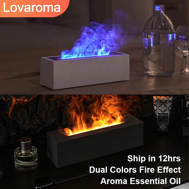 

LOVAROMA H3 200ML High-End Flame Humidifier Oil Aromather USB Air Diffuser Ultrasonic Cool Misting Fogger Home Appliance NEWEST