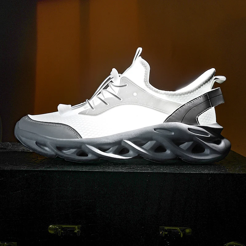 Кроссовки мужские сетчатые на шнуровке повседневные Сникерсы дышащая легкая