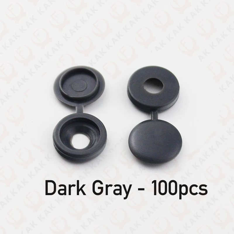 

KAK 100 шт. декоративная крышка саморез для номерного знака антикоррозийная пряжка винт Phillips защитные чехлы декоративные винты-крышки для номерного знака