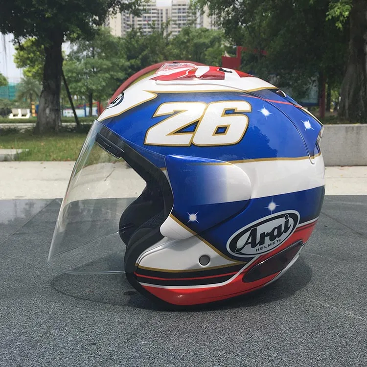 

New ram3 Helmet Half Black Half Open Face Motorcycle Helmet Half Open Face Helmet Casque