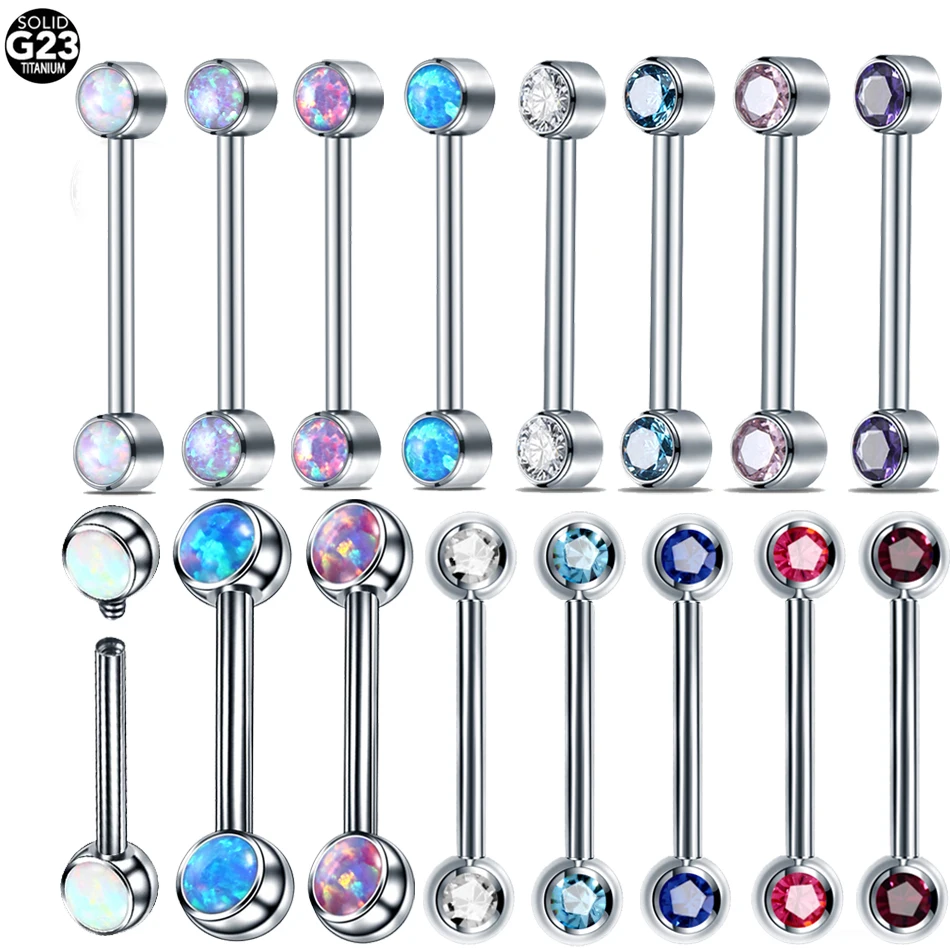 

1Pc G23 Titanium Nipple Piercing Internally Threaded Nipple Ring Sexy Mamilo Piercing Tongue Barbell Piercing Women Body Jewelry