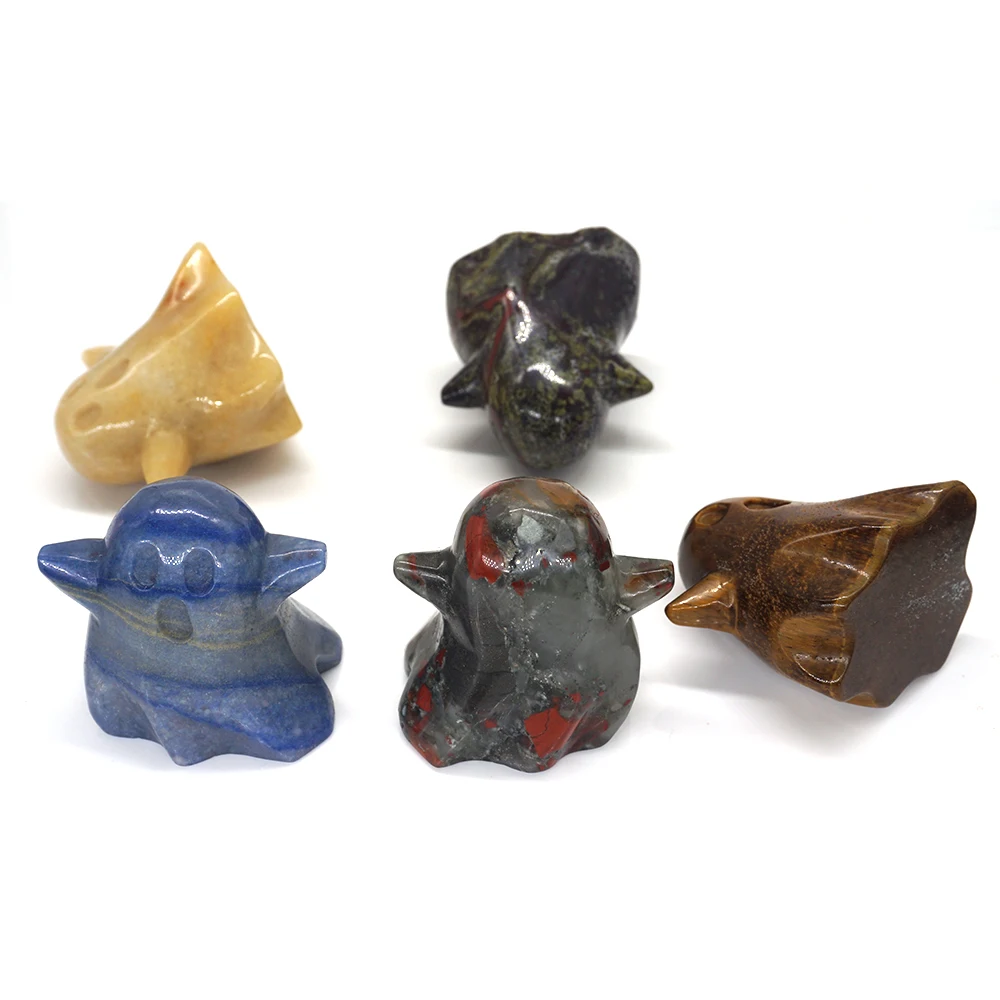 Статуя призрака 2 дюйма резьба из натурального камня ручной работы украшение для