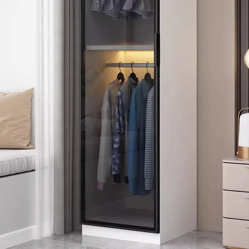 Роскошные современные шкафы витрина одежды деревянные простые бесплатная