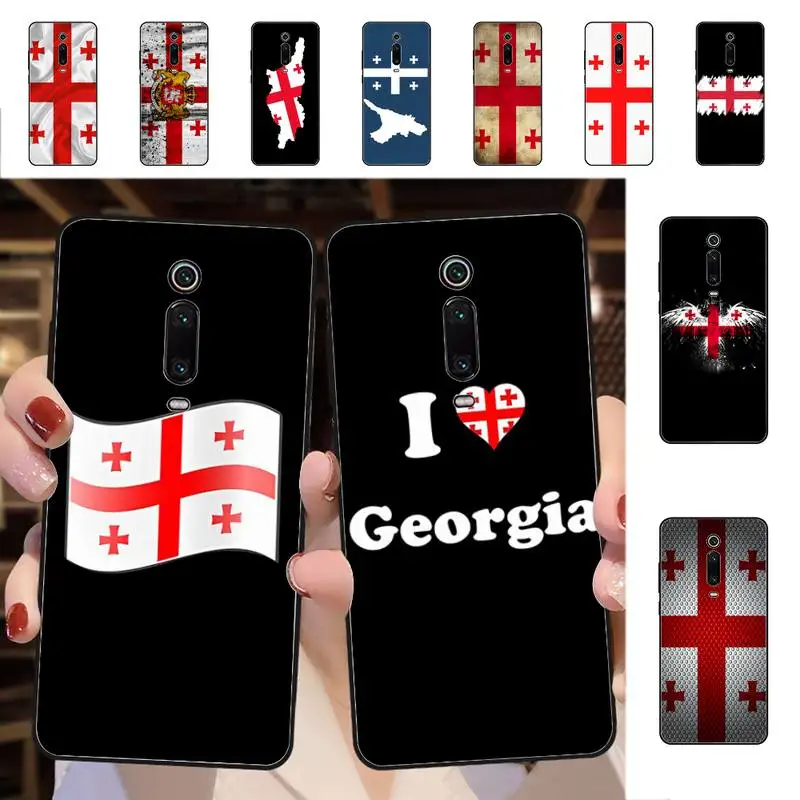 

YNDFCNB Georgia Flag Phone Case for Redmi 5 6 7 8 9 A 5plus K20 4X S2 GO 6 K30 pro