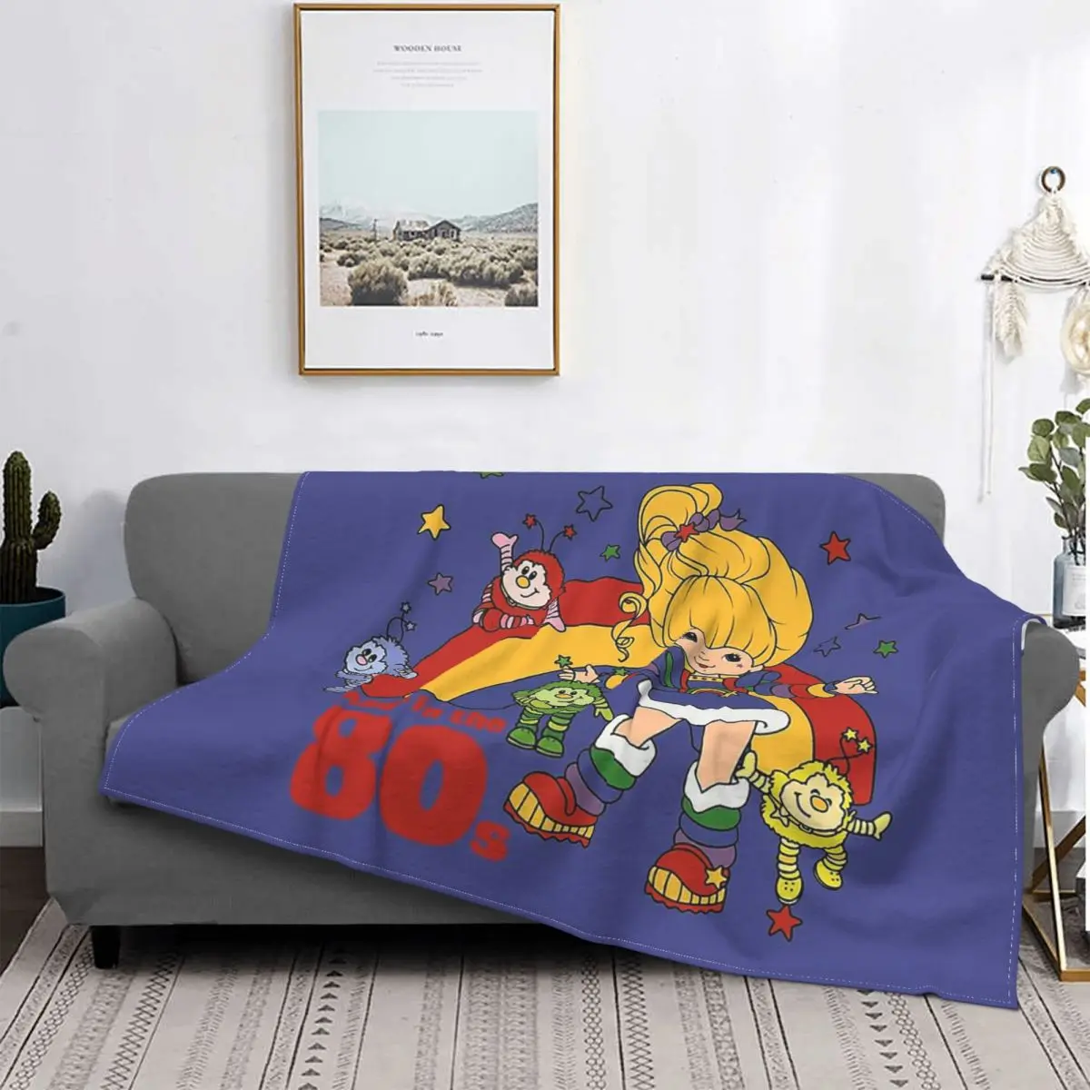 

Красное ТВ-одеяло Батлера Rainbow Brite, флисовое покрывало для спальни