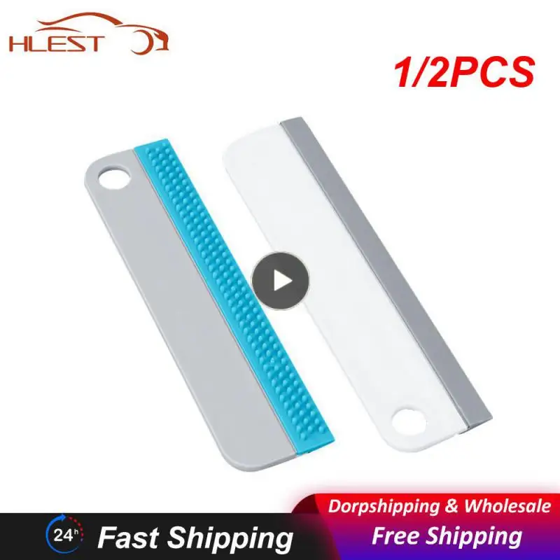 

1/2PCS Mini Glass Water Wiper Car Window Cleaning Brush Home Nordic Style Soap Cleaner Glass Washing Rubber Brush Tools