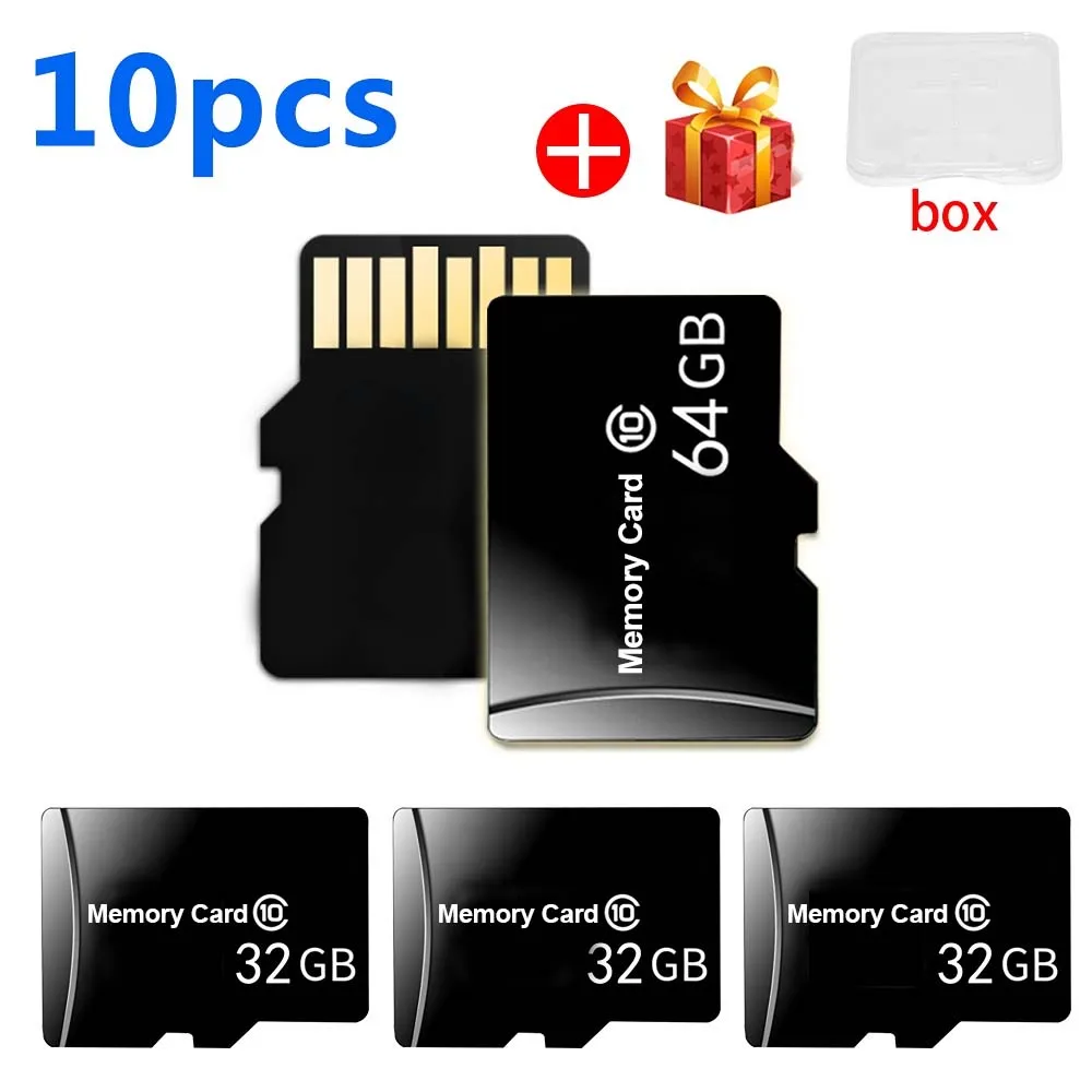 

10pcs/lot Original 128GB Mini SD Card tf card Memory Card TF/SD Card 64GB High Speed 16gb 32gb Class10 128 GB TF Flash Card