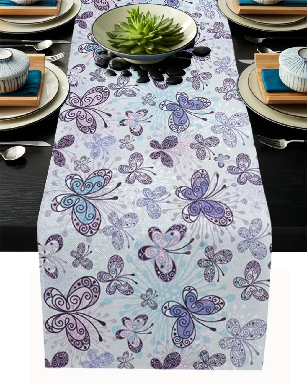 

Butterfly Purple Flower Coffee Table Decor Home Decor Farmhouse Rustic Decor Kitchen Dining Table Decor