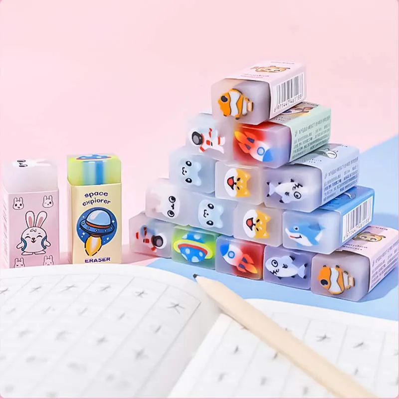 

Cartoon Slice Eraser Creative Children's Little Scrap Painting Pencil Eraser Pupils Cute Sandwich Gift For The Opening Season