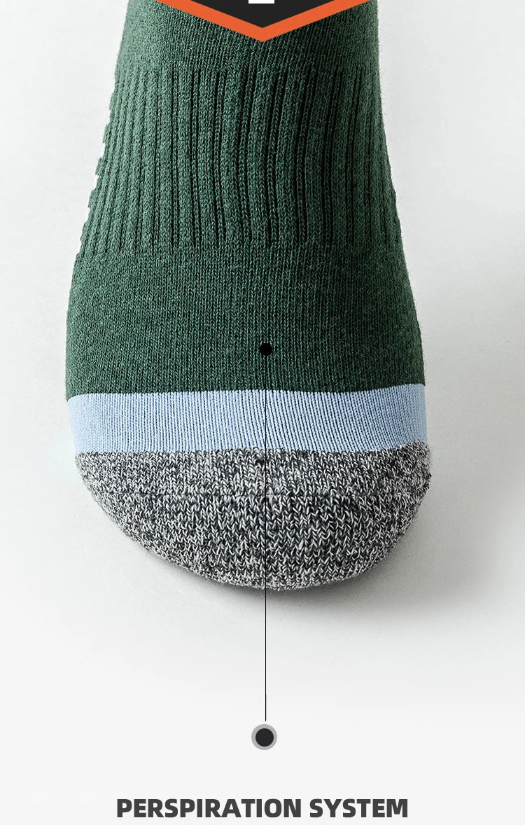 Sports Socks Sports Socks Men's Sock Shock Absorbing Terry Cotton Sweat Absorbing Running Breathable Mesh Basketball Towel Socks