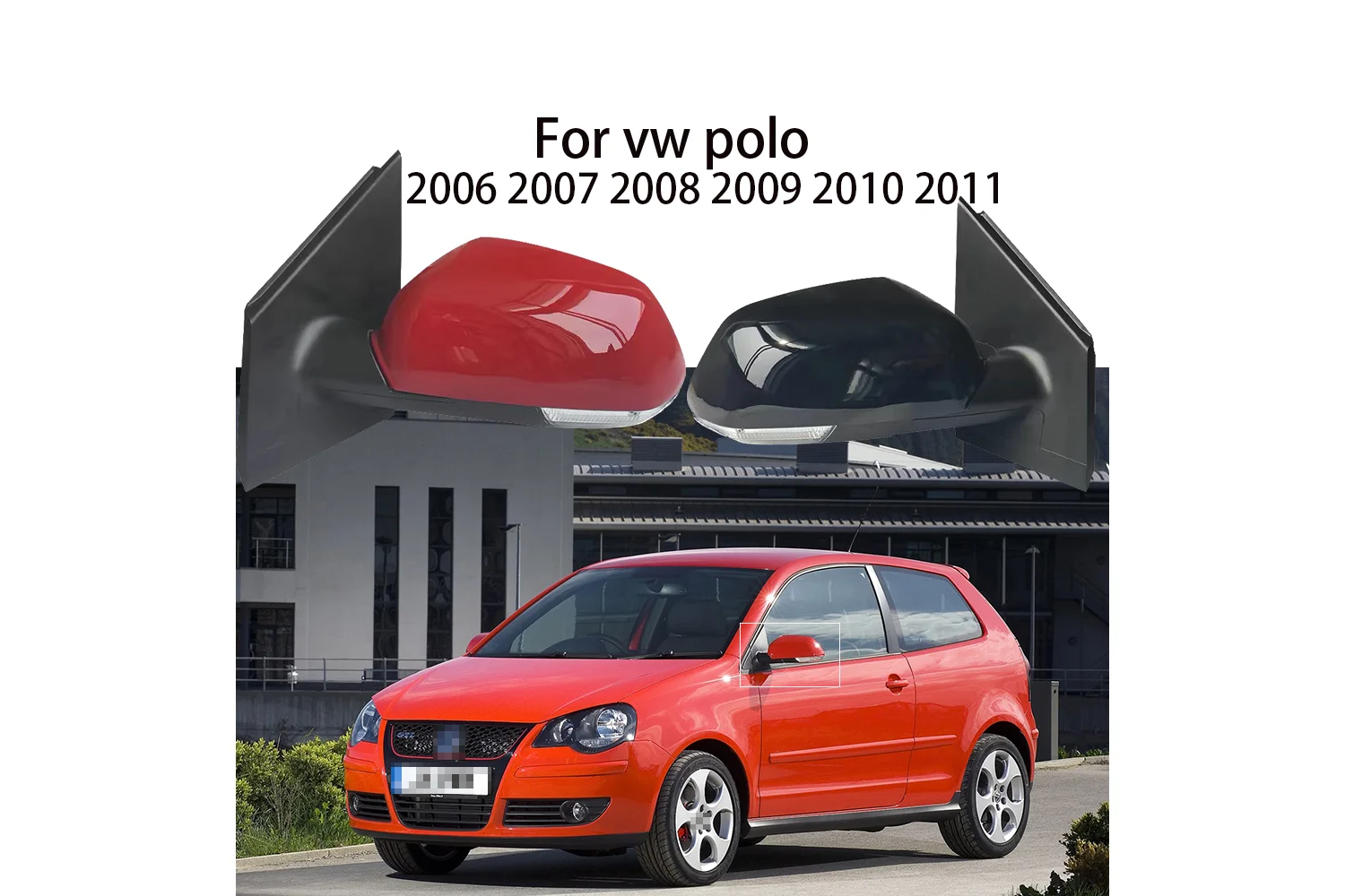 

Автомобильное боковое зеркало в сборе для VW POLO2006-2011 Ручная регулировка Электрическая регулировка объектива подогреваемое зеркало поворота