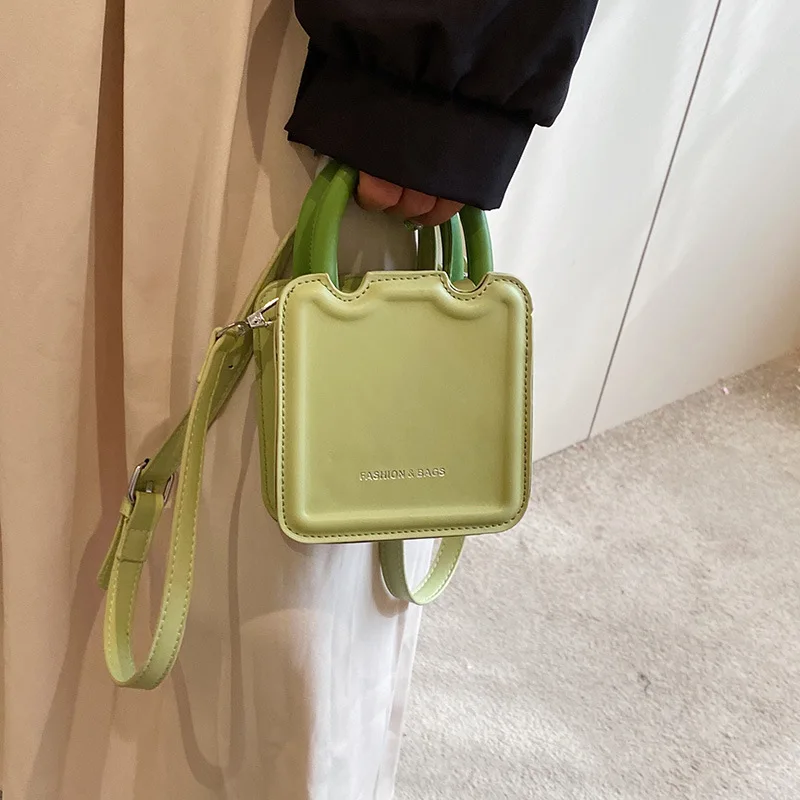 

Mini Fashion Bags Square Designer Shoulder Bags Black Pink Fashion PU Leather Pouch Handbags for Women Crossbody Lipstic Bags