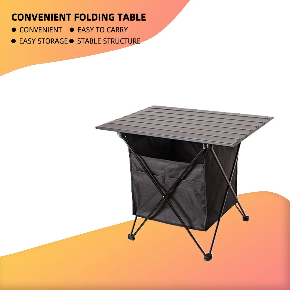 

Outdoor Camping Portable Folding Table Backpacking Ultralight Aluminum Camping Barbecue Mini Egg Roll Table BBQ Picnic Desk