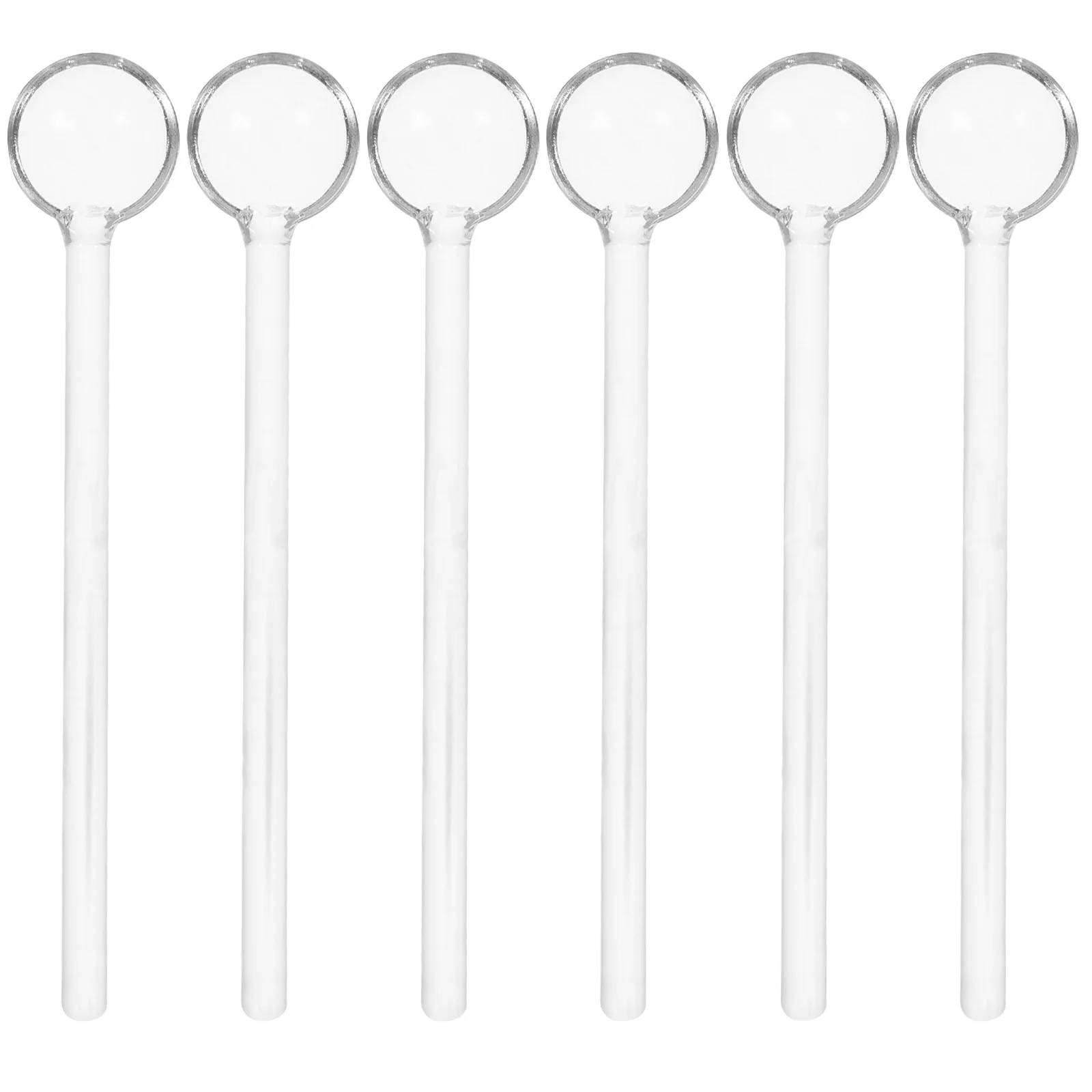 

Glass Spoon Spoons Tea Coffee Mixing Stirring Stirrers Ice Teaspoons Clearstirrer Rods Cocktaildessert Espresso Crystal Serving