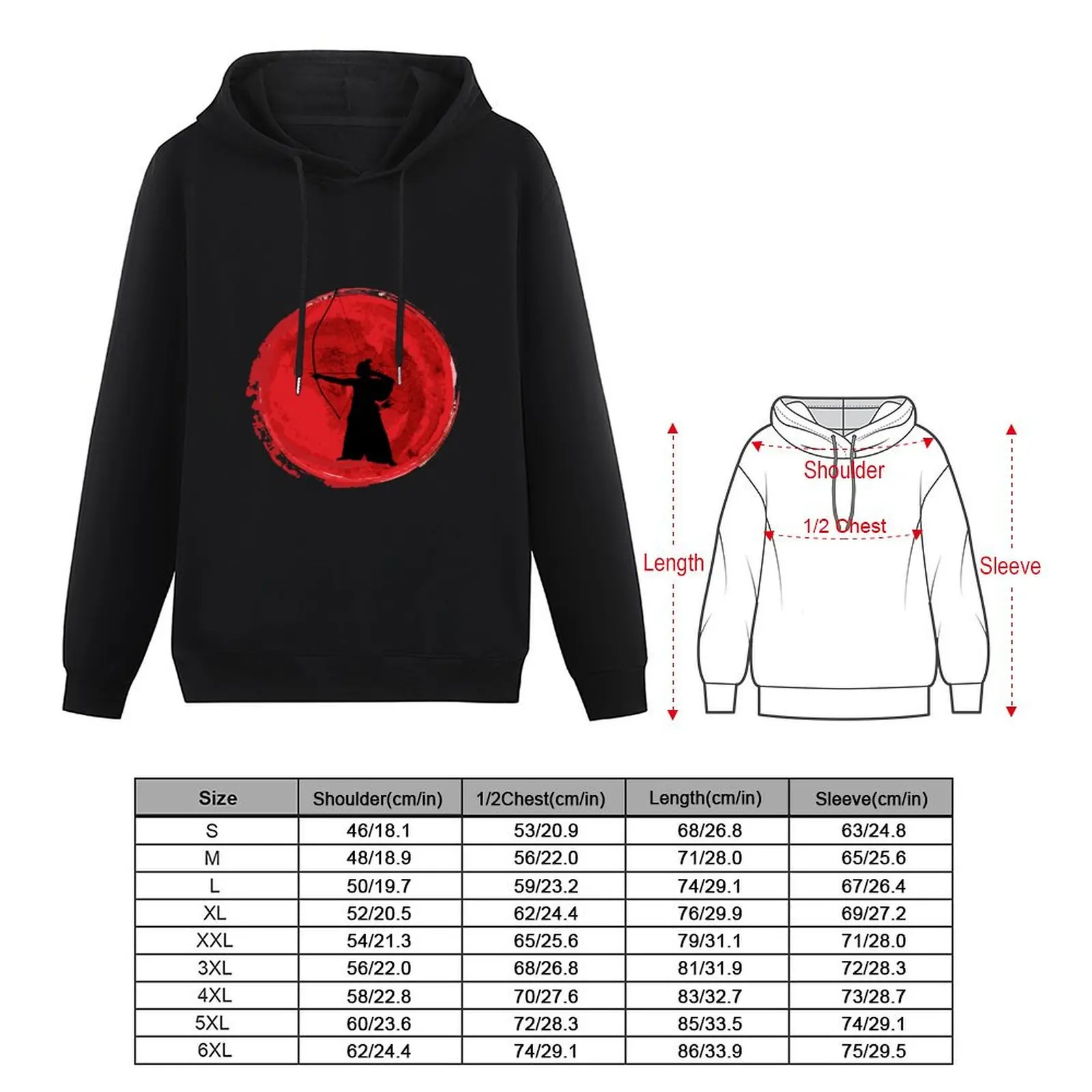 Kyudo Japan Budo Archery Samurai Ryu Pullover Hoodie clothes for men hoodie