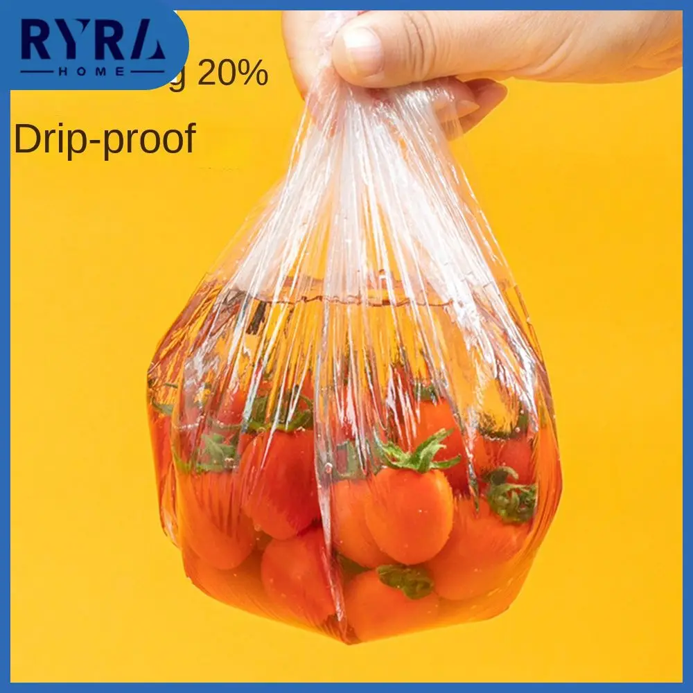 

Disposable Food Cover Plastic Wrap Elastic Food Bags For Fruit Bowls Caps Packaging Storage Kitchen Fresh Flim Dustproof Bag