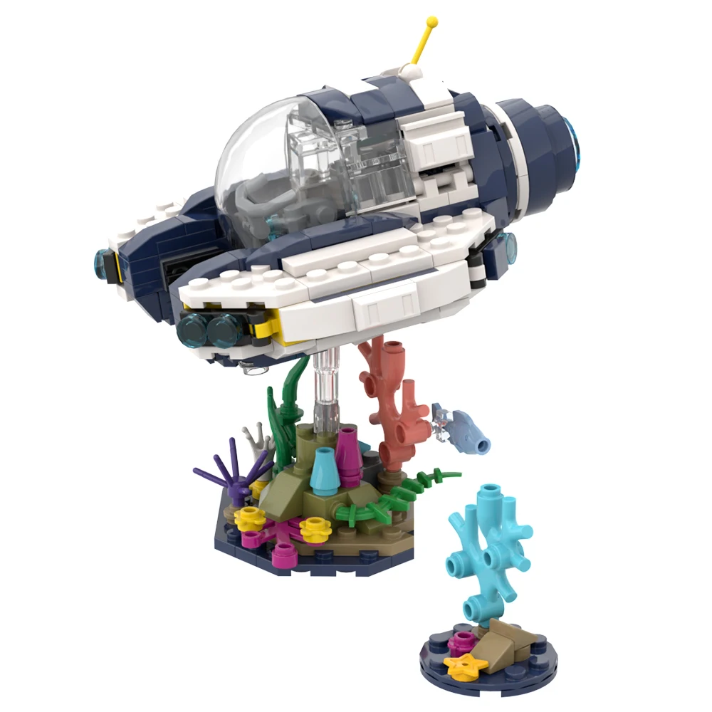 MOC Sea Moth Subnautica игровые строительные блоки мини-сабnautica строительный блок детская