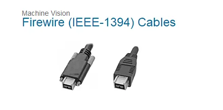 Firewire IEEE-1394 Firewire Cable with 1394b 9 Pin HIFLEX cable to 1394b 9 Pin machin vision camera cable