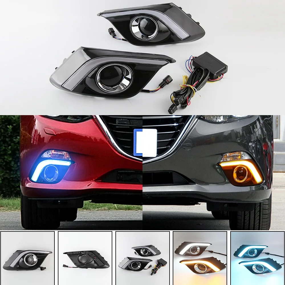 

Светодиодный дневные ходовые огни для Mazda 3 Axela 2013-2016, Задний сигнал поворота, Аксессуары для автомобилей 12 В