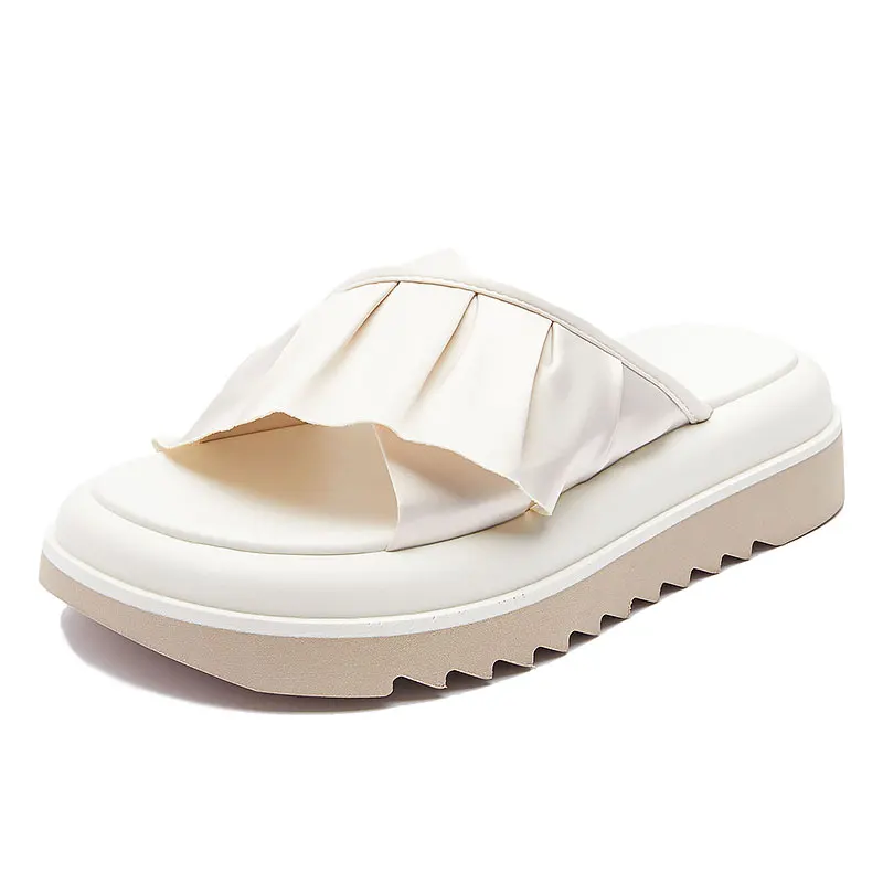 

Elad Halabi Fashion Slippers Women Thick Platform Slippers Mute Soft Indoor Home Slides Non-slip Summer Beach Sandals