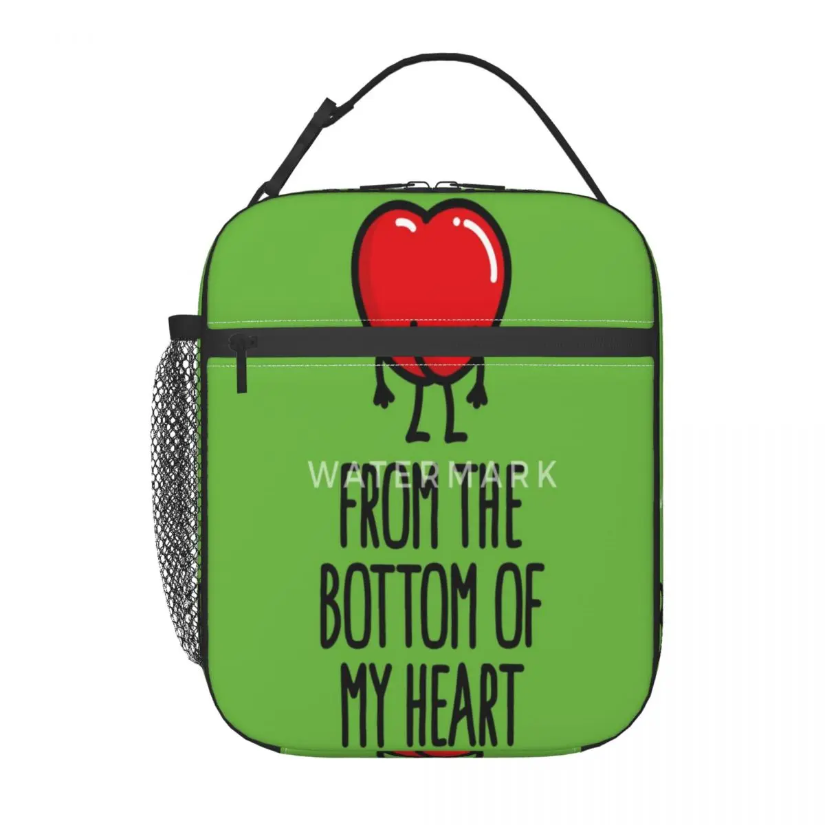 

Изолированная сумка для обеда с нижней частью сердца, персонализированная школьная сумка из ткани Оксфорд в разных стилях