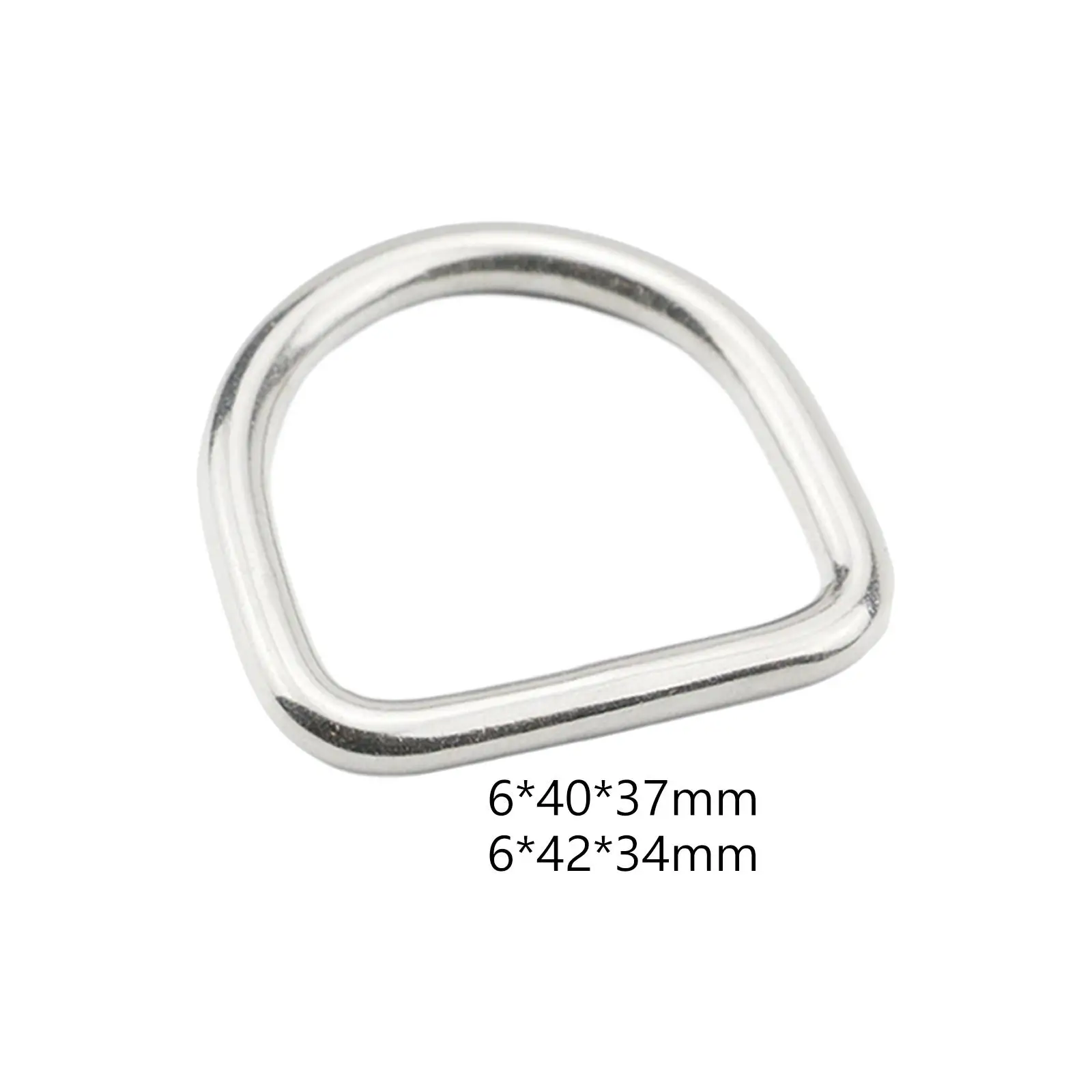 

Металлическое D-образное кольцо 3x металлическое, прочное D-образное кольцо из нержавеющей стали, соединитель для одежды, ремня, кошелька, сумки, ремня, рюкзака, проект шитья