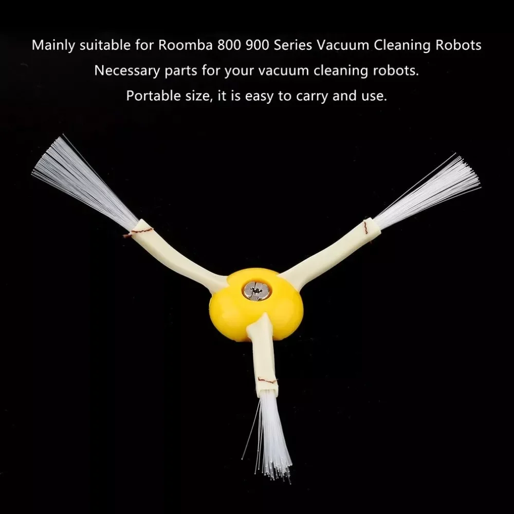 

Robot 3-Arm Side Brush And 1x Srew Replacement For Irobot Roomba Vaccums Brush 680 780 500 600 700 630 650 770 Series