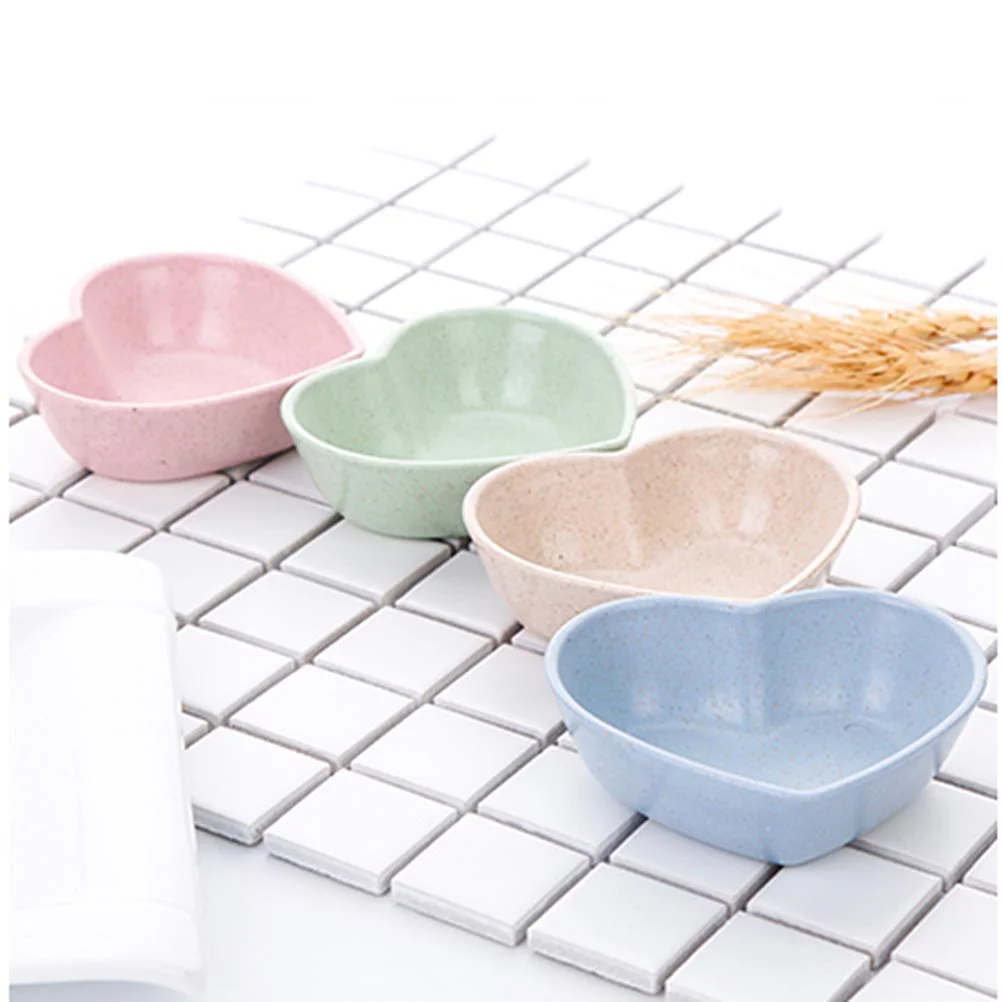

4pcs Soy Sauce Dipping Bowls Seasoning Plate Sauce Plate Vinegar Dishes Butter Ketchup Dish Snack Dish