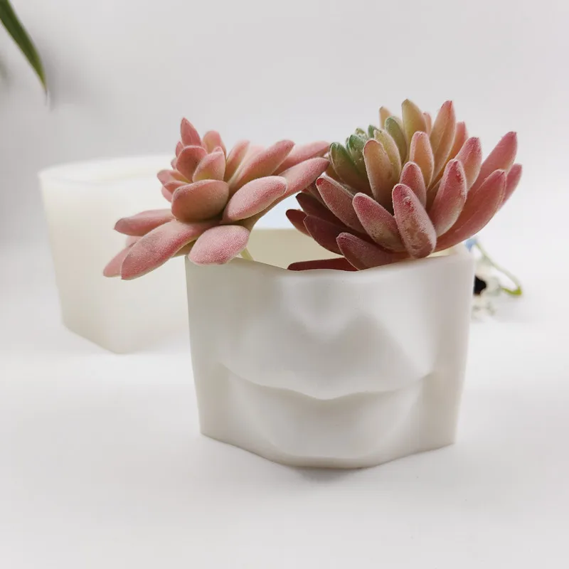 

Lip cup storage box resin silicone mold mouth flowerpot plant potting cement concrete silicone mold succulent plant Gypsum mold