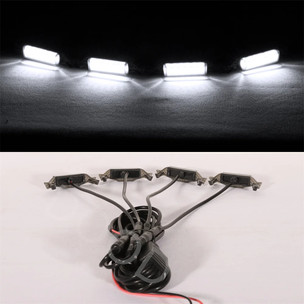 

Белые теплые светодиодные фонари подходят для Jeep Wranger JL Jlu 2018-2023 гоночная решетка светодиодные фонари