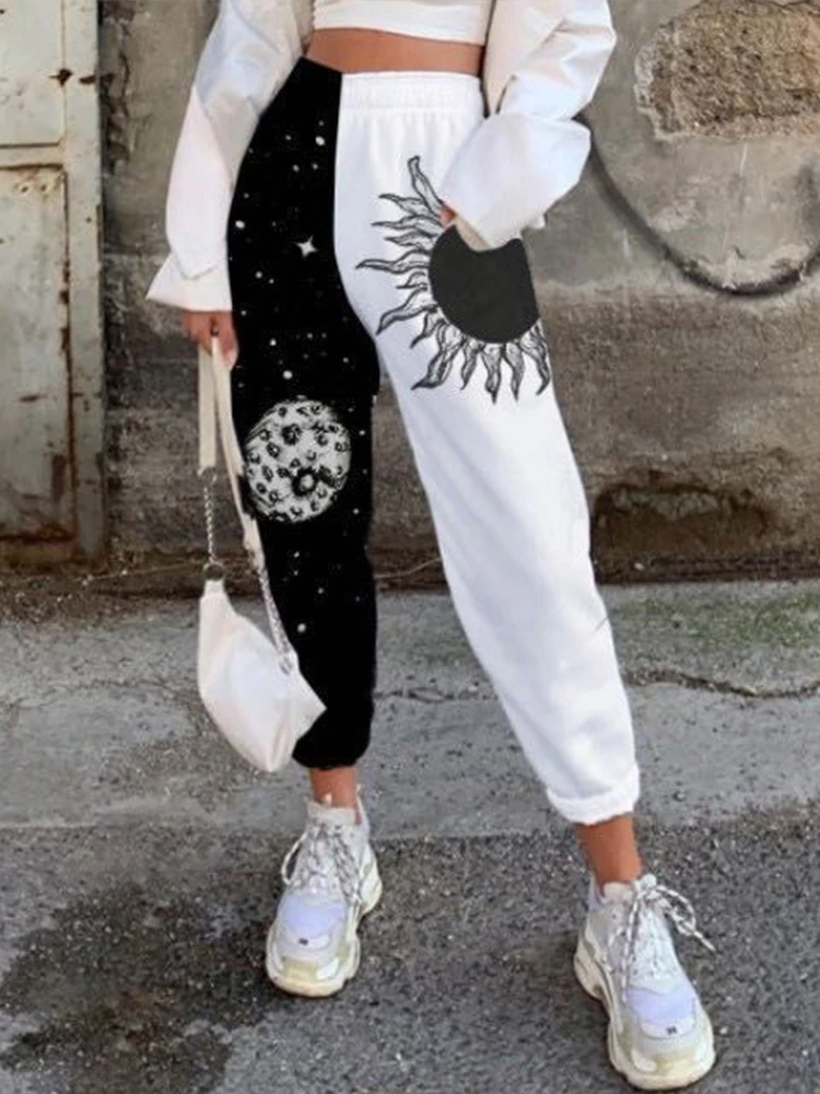 

Женские брюки с эластичным поясом, облегающие винтажные длинные брюки в стиле Харадзюку, повседневные джоггеры с карманами, весна-осень 2022