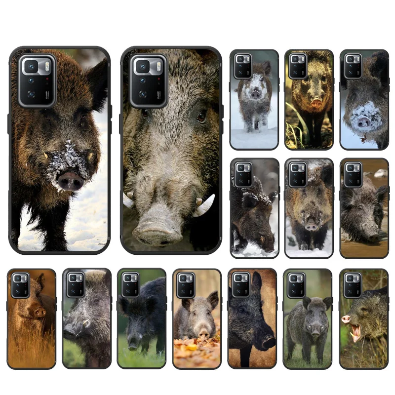 

Animal Wild Boar Phone Case for Xiaomi Mi 11T 11lite 11T pro Poco X3 Pro Redmi Note8 Note10 Note9 Pro Note 11Redmi 10 9 9C