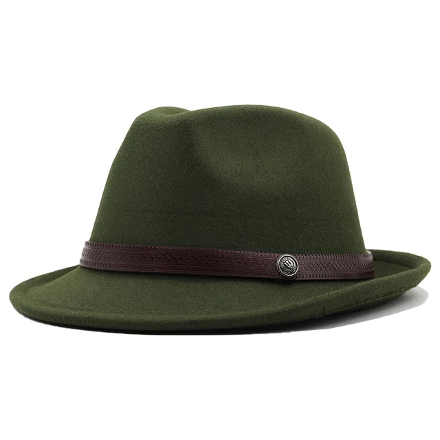 Woolen Felt Fedora Hat For Men Women 