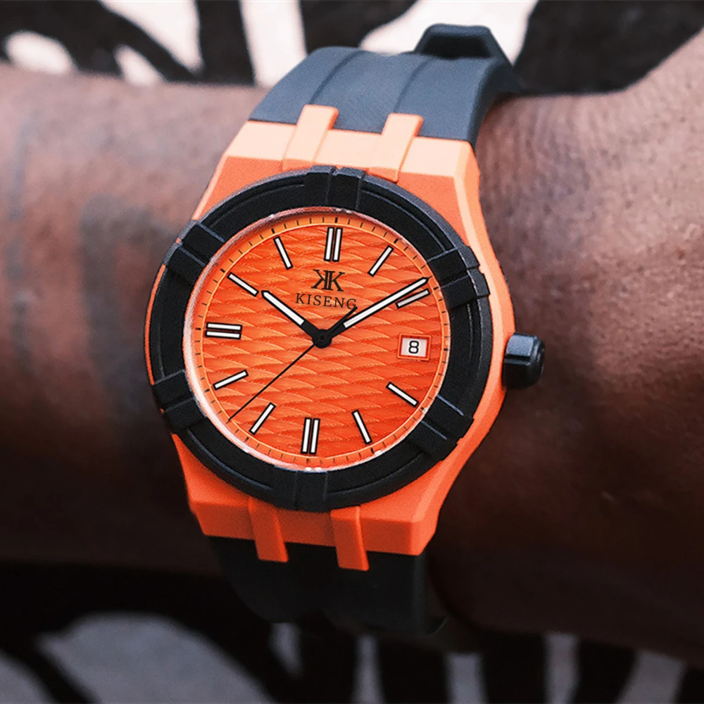 

KISENG Mens Watches Rubber Strap Waterproof Quartz women Watch for Men Sports Relogio Masculino Reloj Hombre relogios masculino