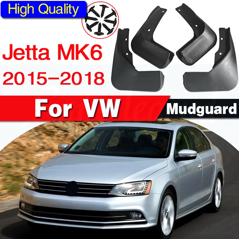 

For Volkswagen VW Jetta MK6 Sedan 2015 - 2018 Mudflaps Splash Guards Front Rear Mud Flap Mudguards Fender Set Molded Mud Flaps