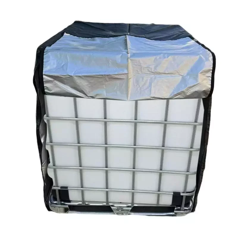 

Water Storage Tank Cover IBC Tote Cover For 1000L Outdoor 275 Gallon Rain Barrel 210D Oxford Cloth Waterproof Water Tank