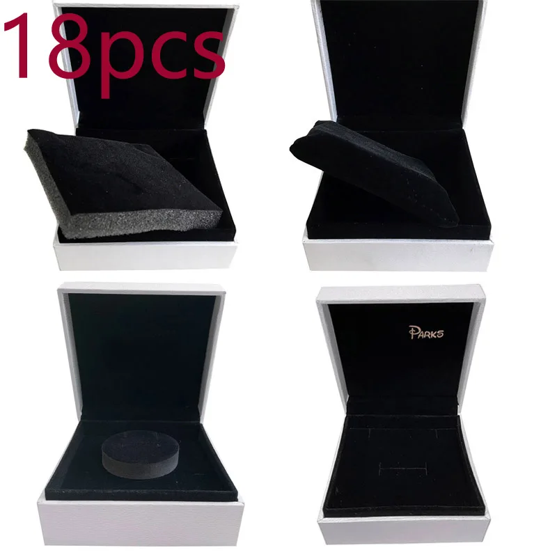 

18 шт. 9*9*4 см упаковочная коробка для браслетов, ювелирных изделий, колец, браслетов, серег, Подарочная бархатная коробка, совместимая с DIY евр...
