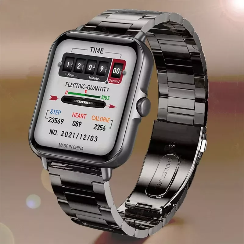 

2022 Bluetooth Answer Call Smart Watch Men Full Touch Dial Call Fitness Tracker IP67 Waterproof Smartwatch men women +Box