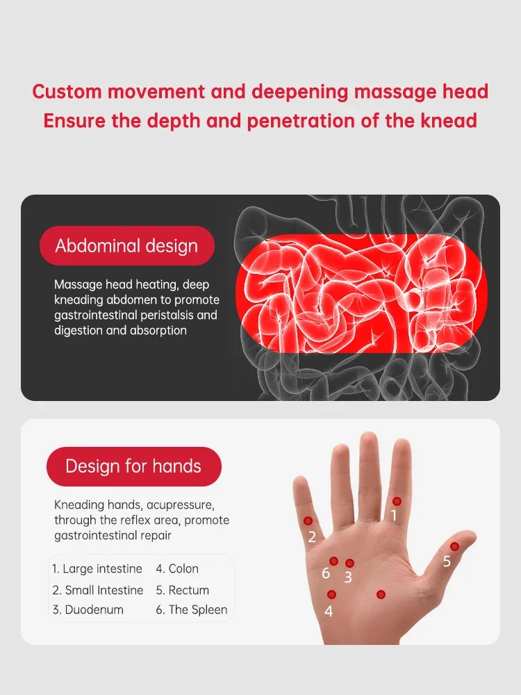 2 в 1 ручной массажер для живота инструмент Bian Stone игла разминания электрическая