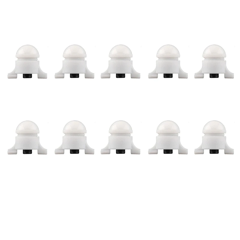 

10 Pcs Fishing Alarm Luminous Clip Fishing Rod Tip Clip On Fish Bite Smart Flash Dual Base Indicator