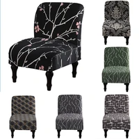 elastic accent chair cover slipper seat chair slipcover for dining room short back single sofa protector living room decor