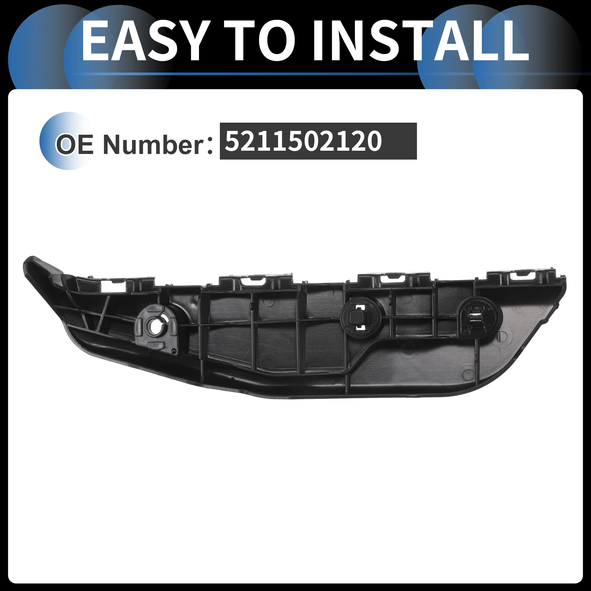 Кронштейн для крепления бампера UXCELL, левый, правый, передний бампер, стандартное Крепление 5211502120 для Toyota Matrix 2009-2014